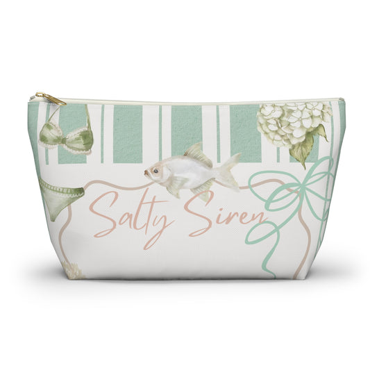 Salty Siren Accessory Pouch - Sea La Vie, Nautical Bag for Travel, Make-Up, Beach, Gift for Her