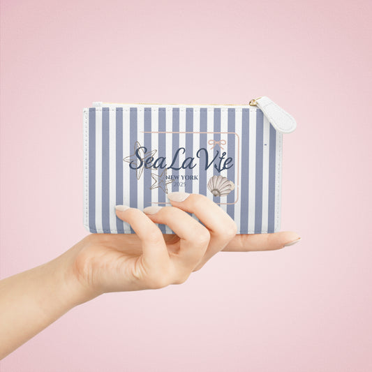 Sea La Vie Mini Clutch Bag, Nautical Purse, Marine Theme Accessory, Summer Travel Essential, Beach Gift Idea, Coastal Style Clutch