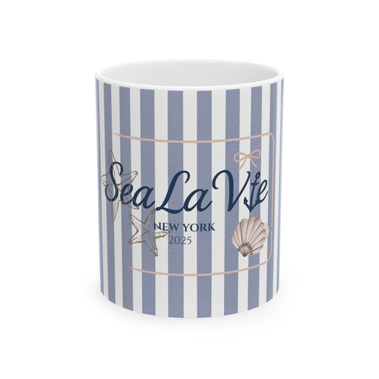 Sea La Vie Ceramic Mug | Coffee Cup | Gift for Ocean Lovers | Beach Themed Drinkware | Coastal Home Decor | 11oz & 15oz Options
