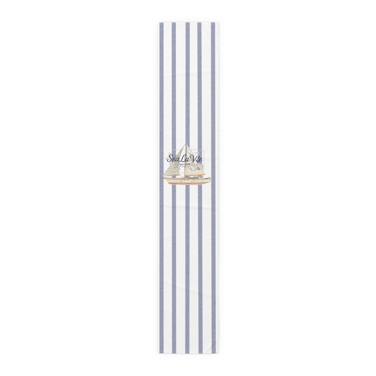 Sail Away Striped Table Runner, Coastal Home Decor, Summer Table Decoration, Dining Table Accessory, Casual Dining