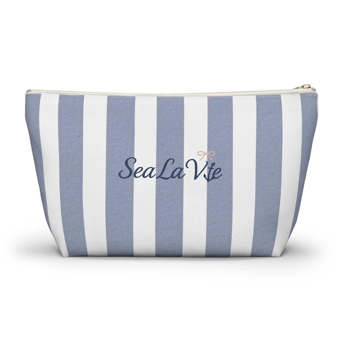 Personalize Bridal Party Accessory Pouch - Sea La Vie, Nautical Bag for Travel, Make-Up, Beach, Gift for Her