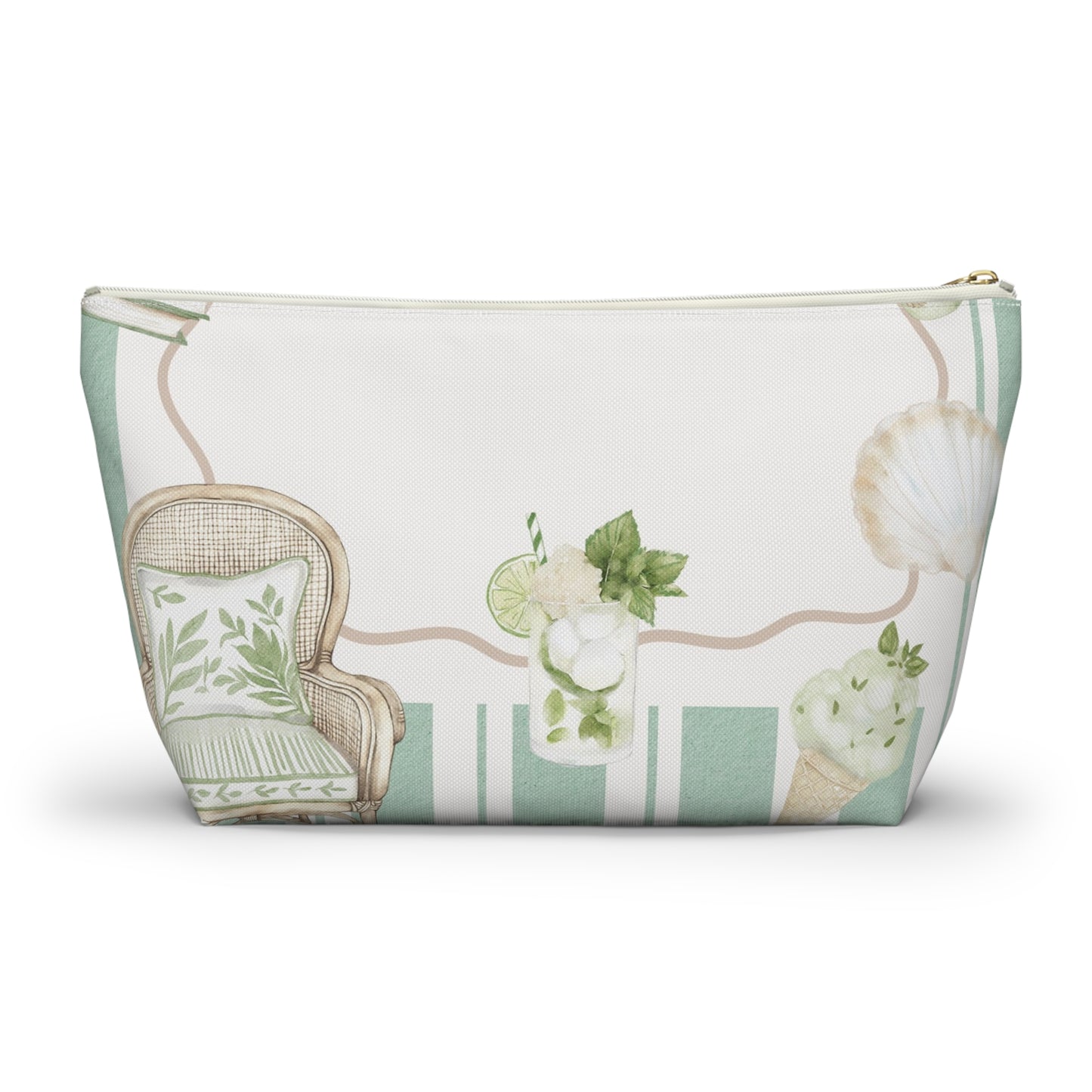 Salty Siren Accessory Pouch - Sea La Vie, Nautical Bag for Travel, Make-Up, Beach, Gift for Her