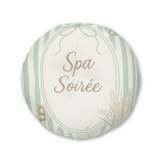 Spa Soirée Tufted Floor Pillow, Round - Cozy Decorative Cushion for Relaxation, Home Decor, Self-Care Gift, Lounge Accessory, [...]