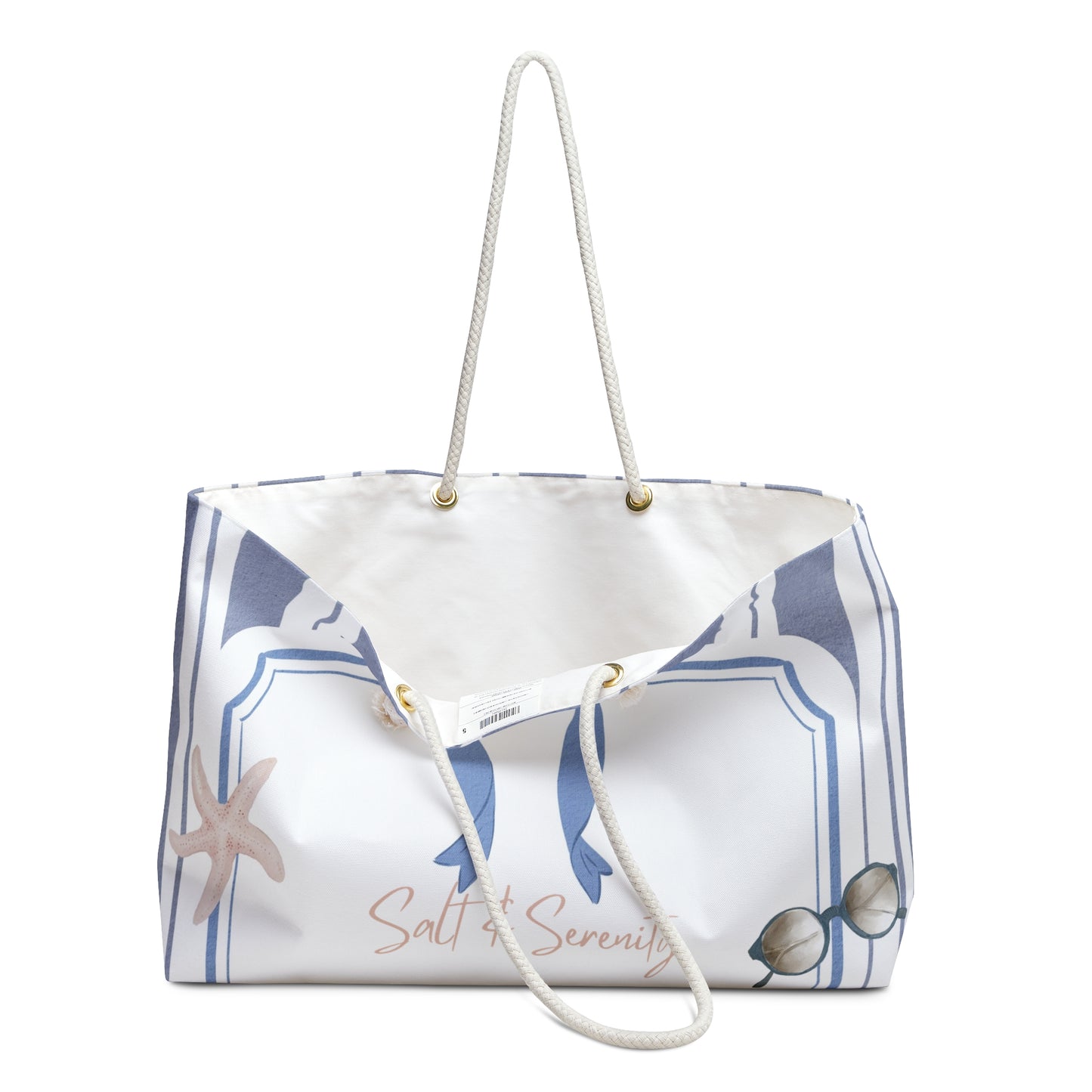Salt & Serenity Beachy Weekender Bag | Coastal Travel Tote | Ocean-Inspired Beach Bag | Summer Vacation Essentials | Salt & Serenity, SeaLaVie