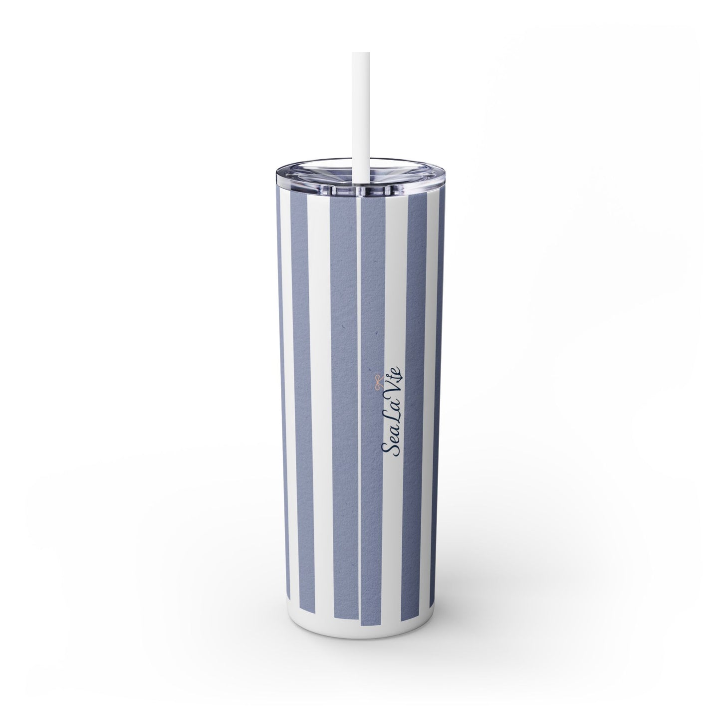 Personalize Bridal Party Skinny Tumbler with Straw | 20oz Coastal Drinkware