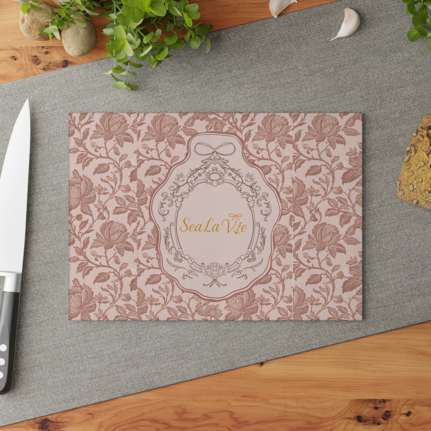 Elegant Floral Glass Cutting Board Golden Hour Autumn Collection, Kitchen Décor, Gift for Home Chefs, Wedding Present, Cooking Enthusiasts, Cooking Gifts