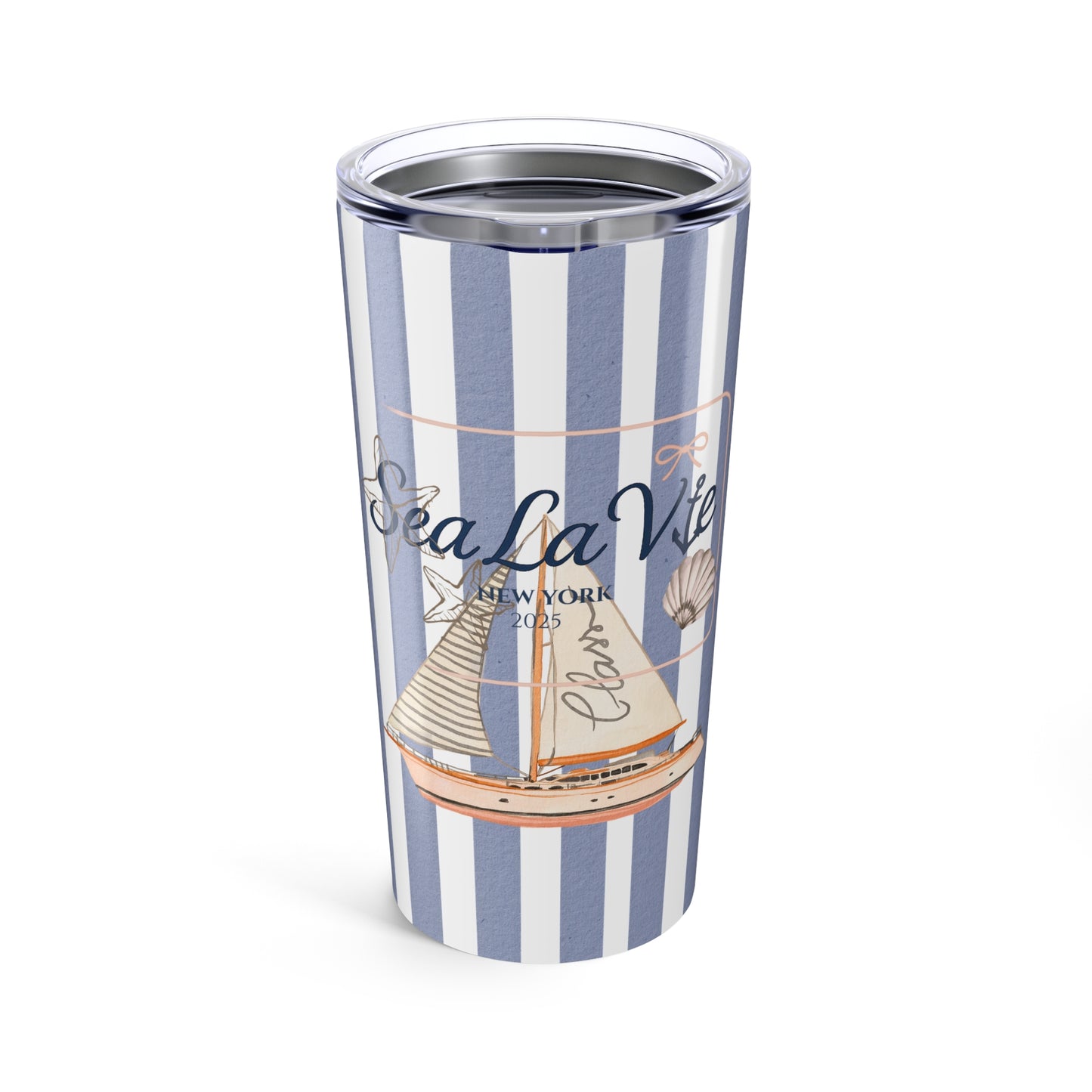 Sail Away 20oz Tumbler - Sea La Vie, Beach Life, Coastal Decor, Summer Vibes, Eco-Friendly Travel Cup