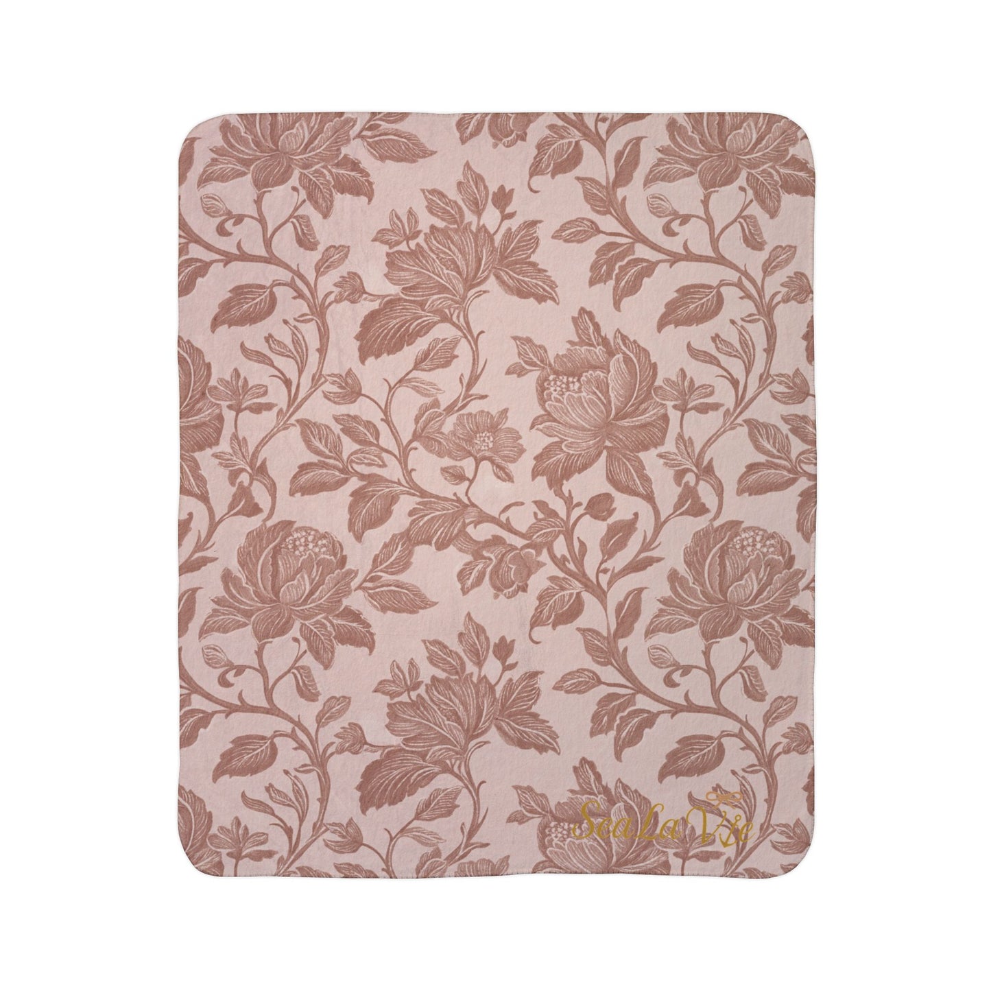 Floral Fleece Sherpa Blanket Golden Hour Autumn Collection – Soft Throw for Home Decor, Boho Chic, Gift for Her, Warm Winter Essentials, Snuggle Blanket