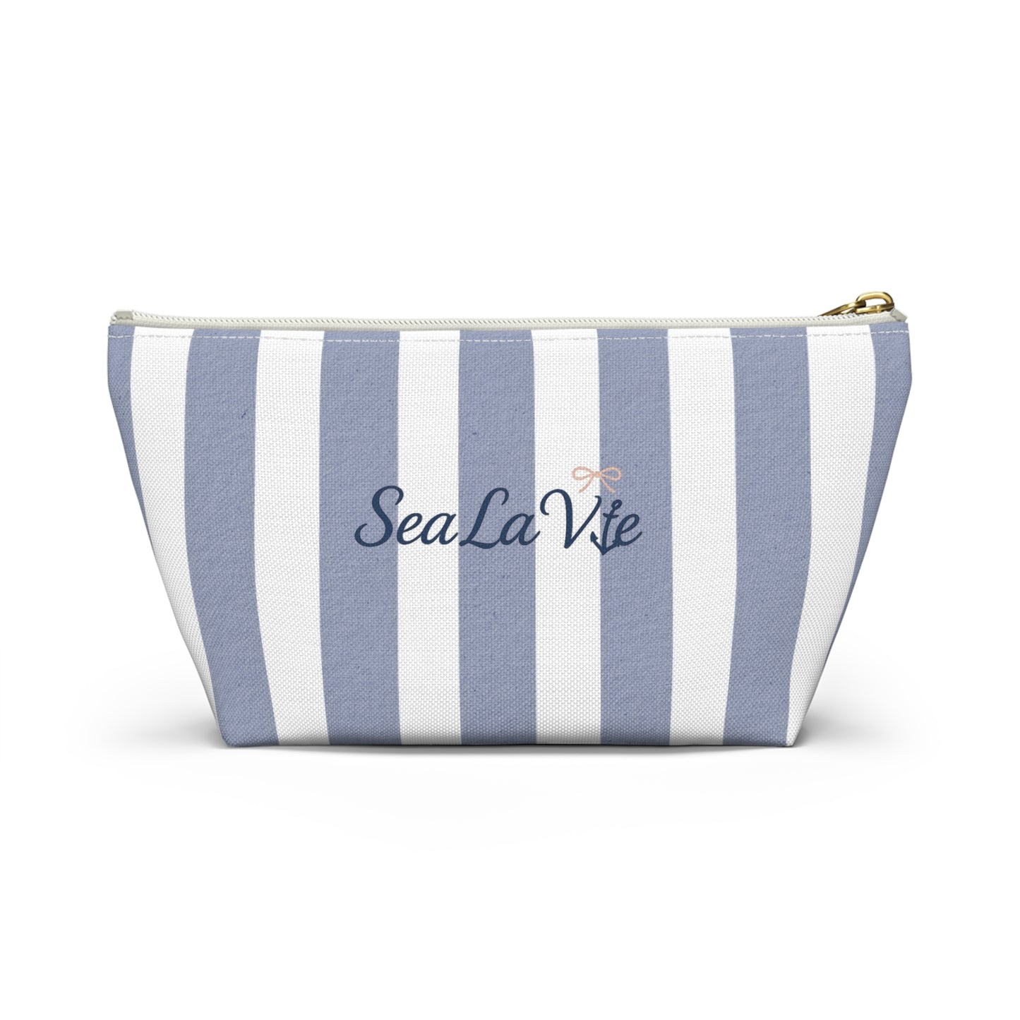 Personalize Accessory Pouch - Sea La Vie, Nautical Bag for Travel, Make-Up, Beach, Gift for Her