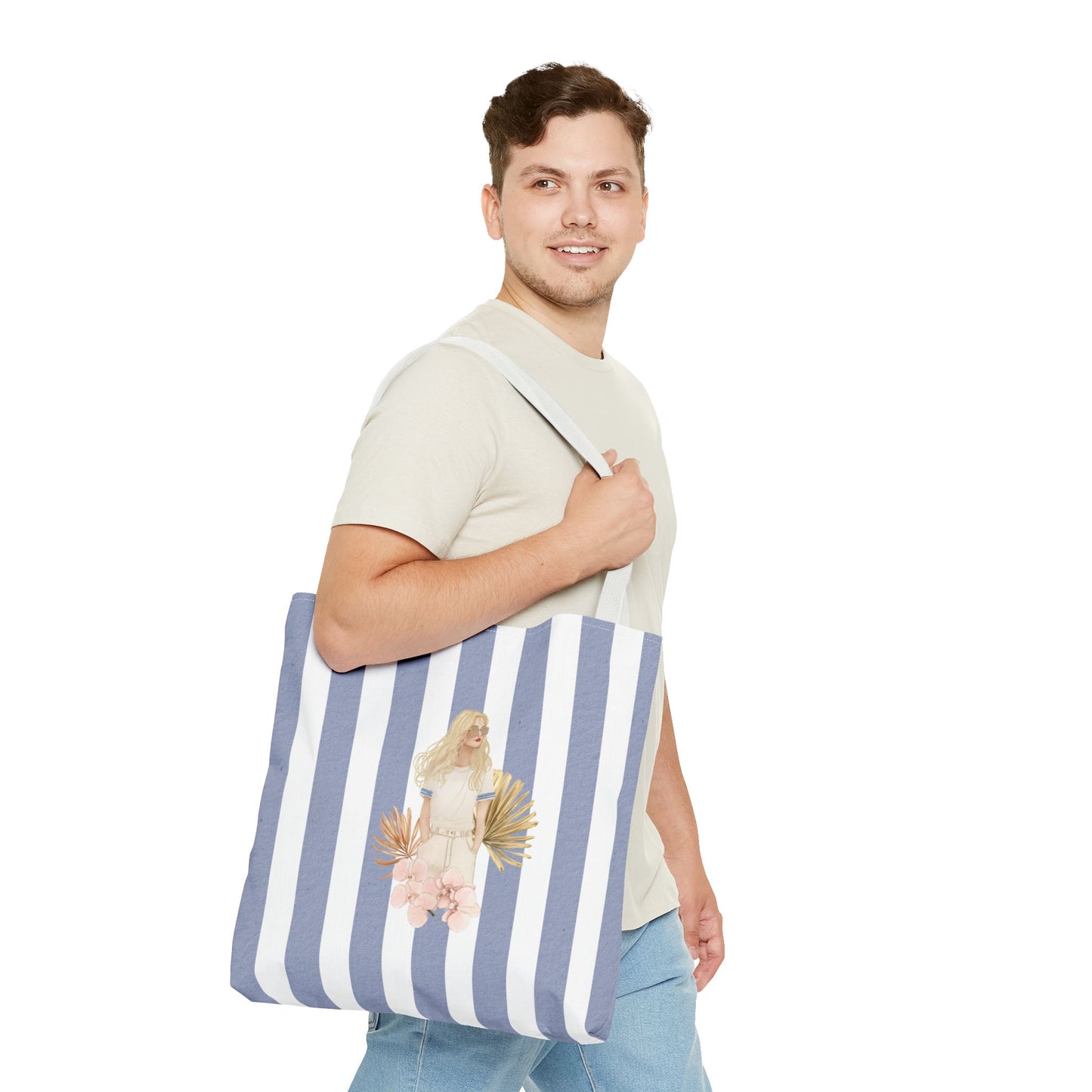 Personalize Bridal Party Collection Tote Bag - "Sea La Vie" Beach Tote