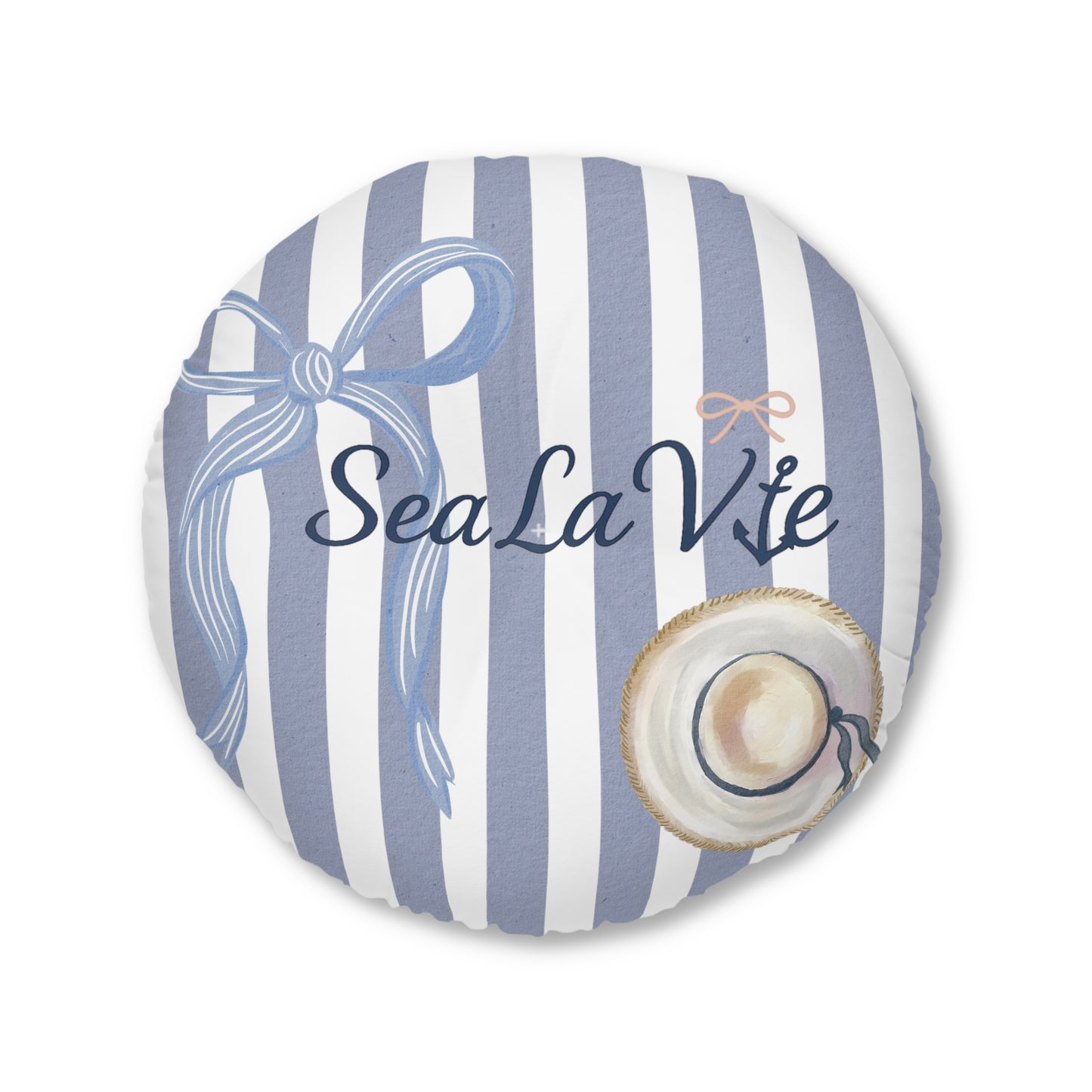 Sea la Vie Coastal Themed Tufted Floor Pillow, Round Pillow for Home Decor, Beach House Accent, Nautical Cushion, Relaxation Accessory, Gift for [...]