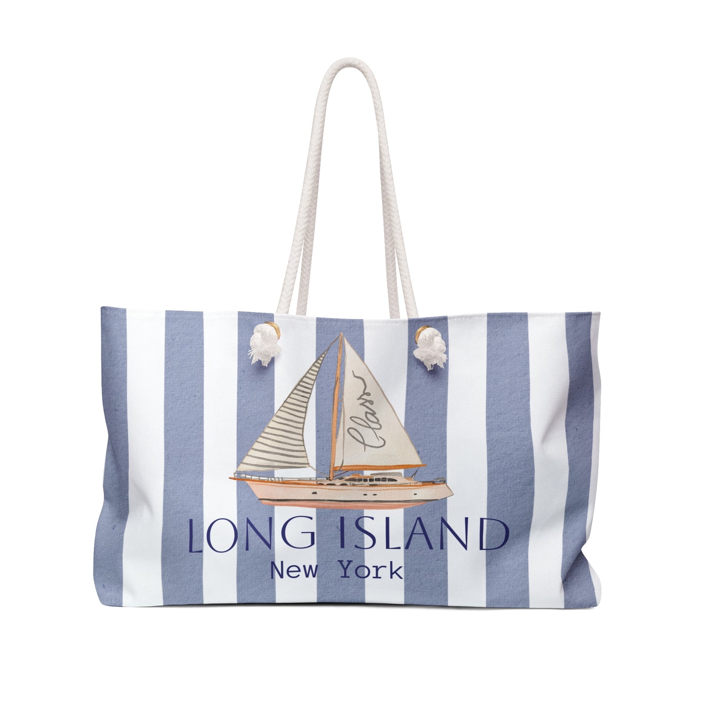 Nautical Weekender Bag - Beach Tote, Travel Essential, Weekend Getaway, Perfect for Summer Trips, Long Island Style!