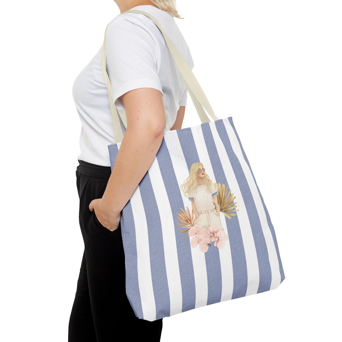 Personalize Bridal Party Collection Tote Bag - "Sea La Vie" Beach Tote