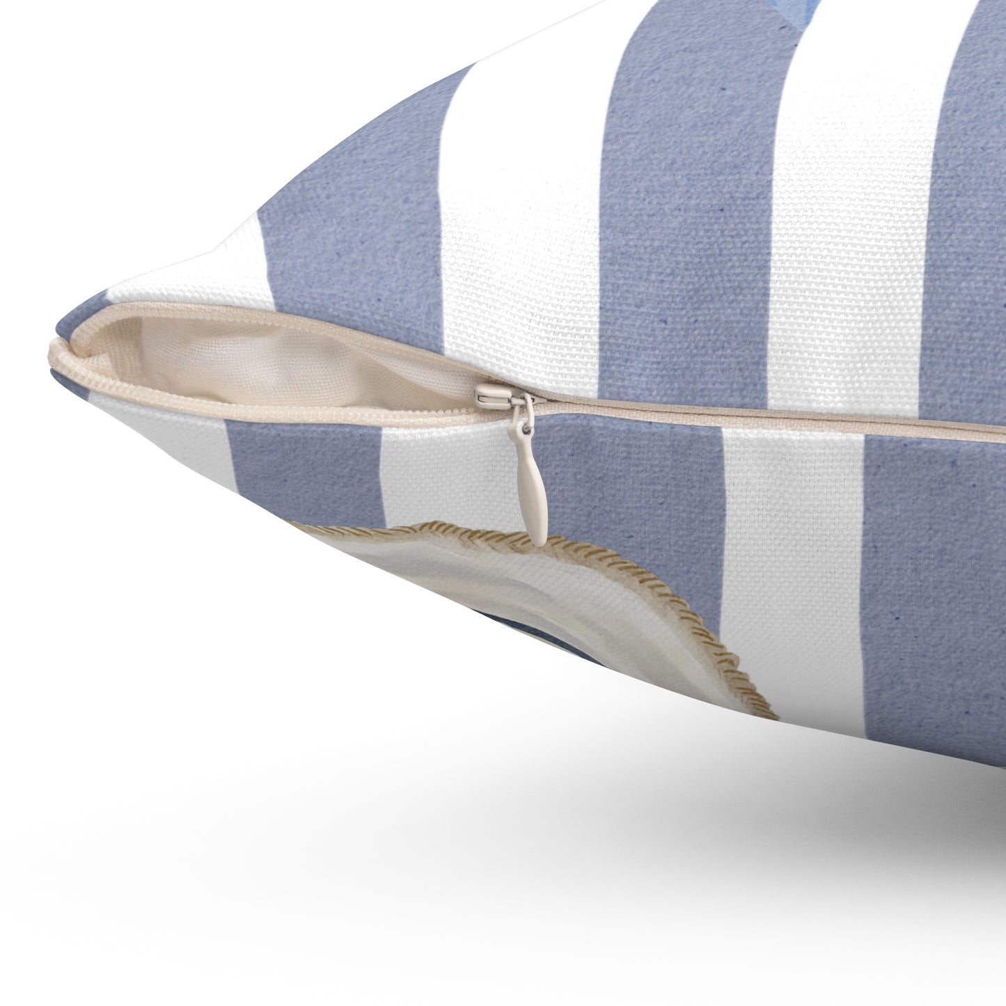 Beachy Nautical Square Pillow | Coastal Decor, Gift for Ocean Lovers, Sea La Vie Home Accent, Summer Vibes, Coastal Living