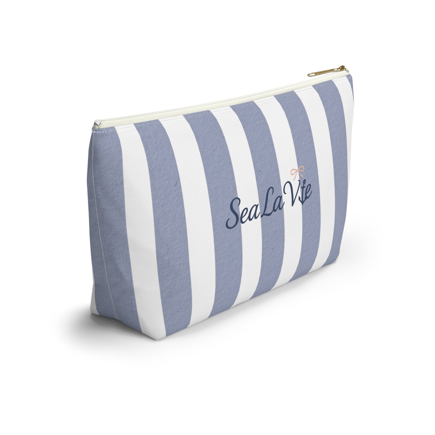 Personalize Bridal Party Accessory Pouch - Sea La Vie, Nautical Bag for Travel, Make-Up, Beach, Gift for Her