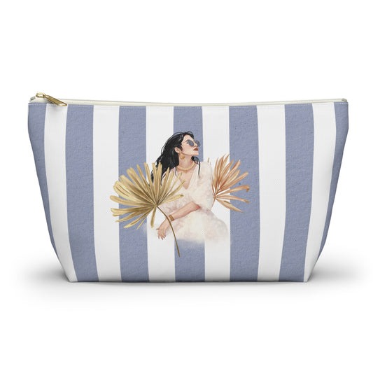 Personalize Bridal Party Accessory Pouch - Sea La Vie, Nautical Bag for Travel, Make-Up, Beach, Gift for Her