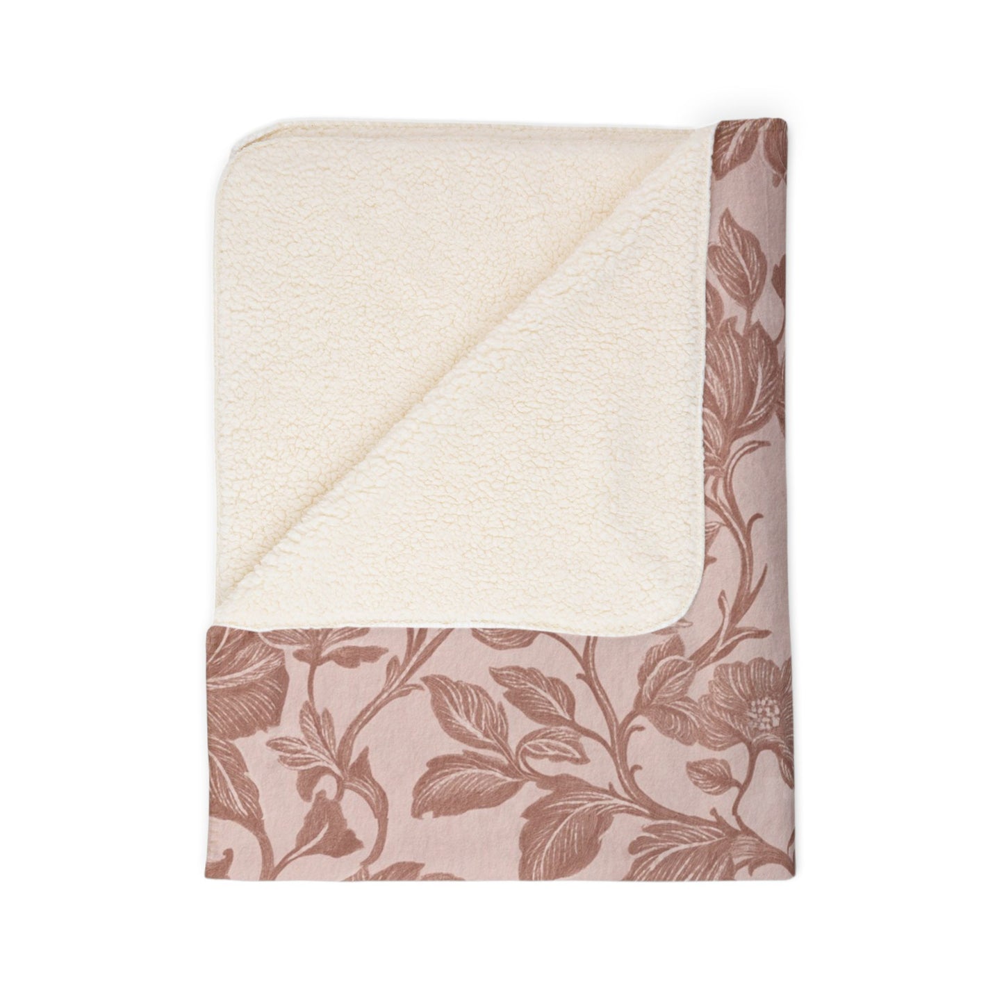 Floral Fleece Sherpa Blanket Golden Hour Autumn Collection – Soft Throw for Home Decor, Boho Chic, Gift for Her, Warm Winter Essentials, Snuggle Blanket