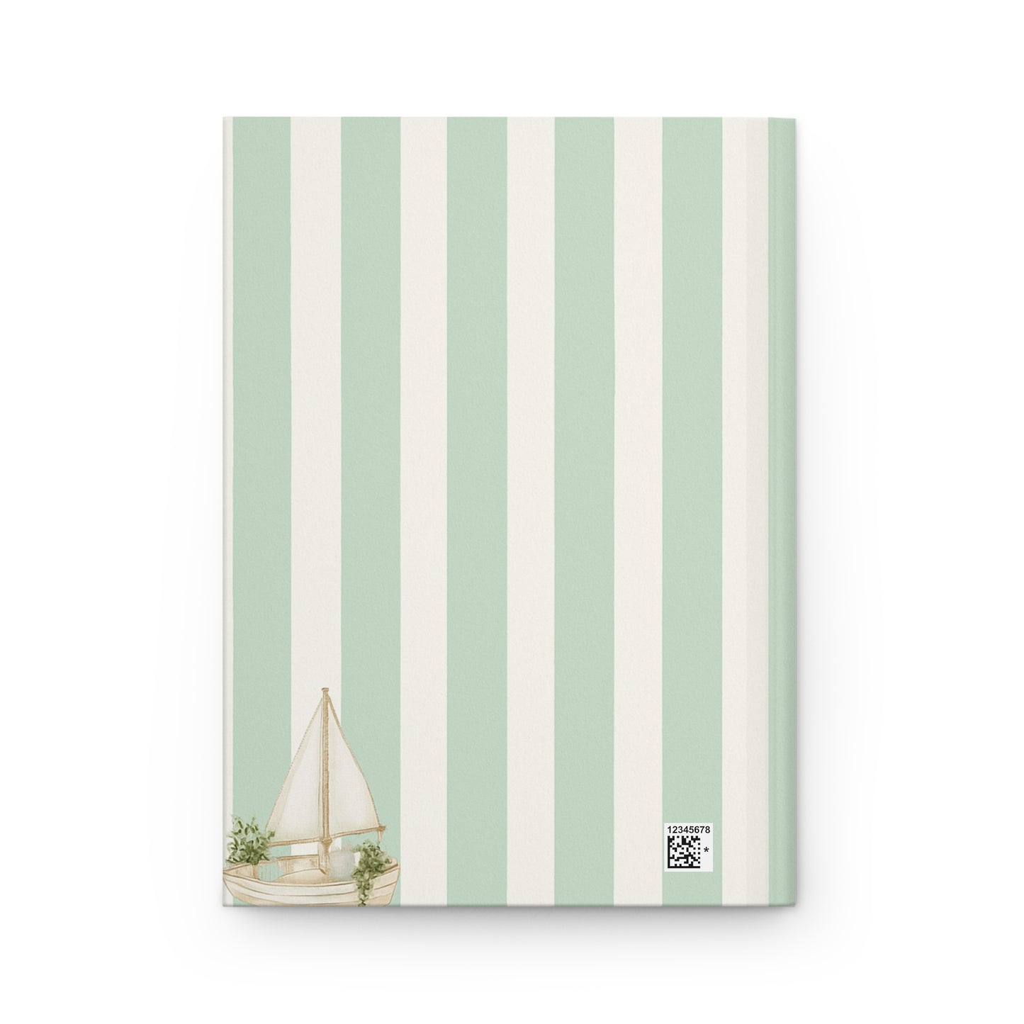 Personalize Spa Soirée Hardcover Journal, Nautical Journal for Beach Lovers, Gift for Spa Days, Travel Journal, Marine Decor Notebook