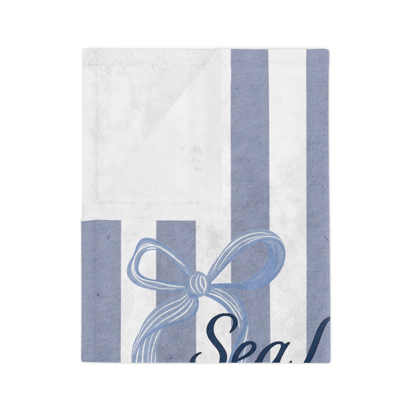 Sea la Vie Cozy Beach-Themed Blanket, Perfect for Summer Picnics, Throw Blanket for Home Decor, Gift for Ocean Lovers, 'Sea La Vie' Design