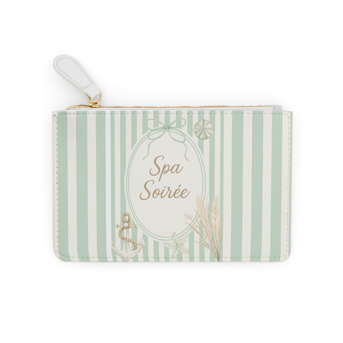 Spa Soriee Mini Clutch Bag, Nautical Purse, Marine Theme Accessory, Summer Travel Essential, Beach Gift Idea, Coastal Style Clutch