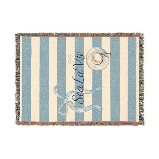 Sea la Vie Cozy Woven Blanket - Warm, Stylish Throw for Home Decor, Ideal for Gifting, Perfect for All Occasions, Comfortable Cuddle Companion, [...]