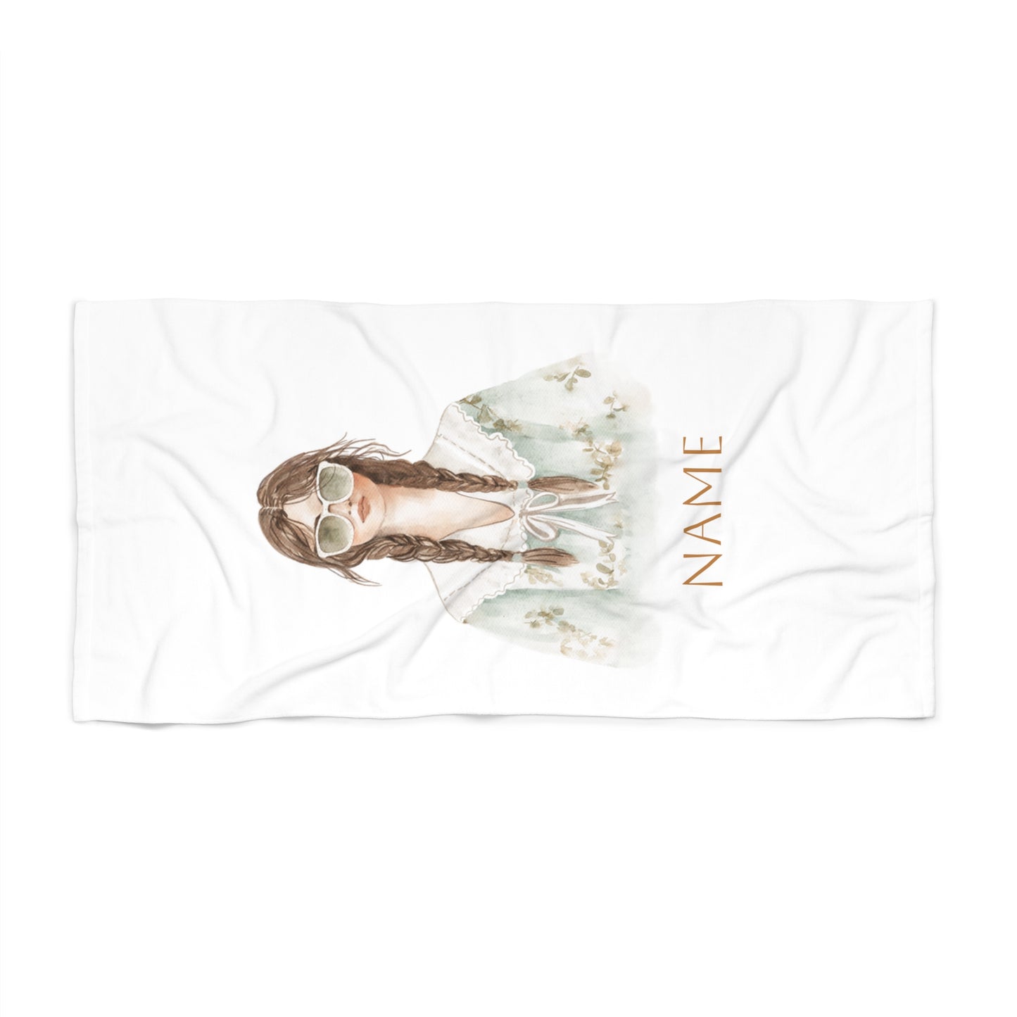 Personalized Kelly Salty Siren Beachy Vibes Towel - Salty Sun Design, Perfect for Summer, Pool Parties, Beach Days, Gifts for Her, Travel Essentials