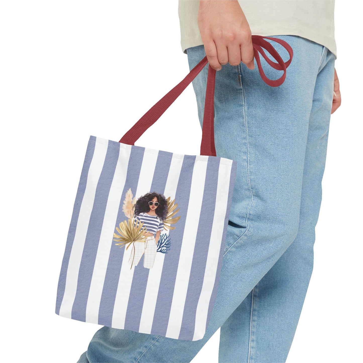 Personalize Bridal Party Collection Tote Bag - "Sea La Vie" Beach Tote