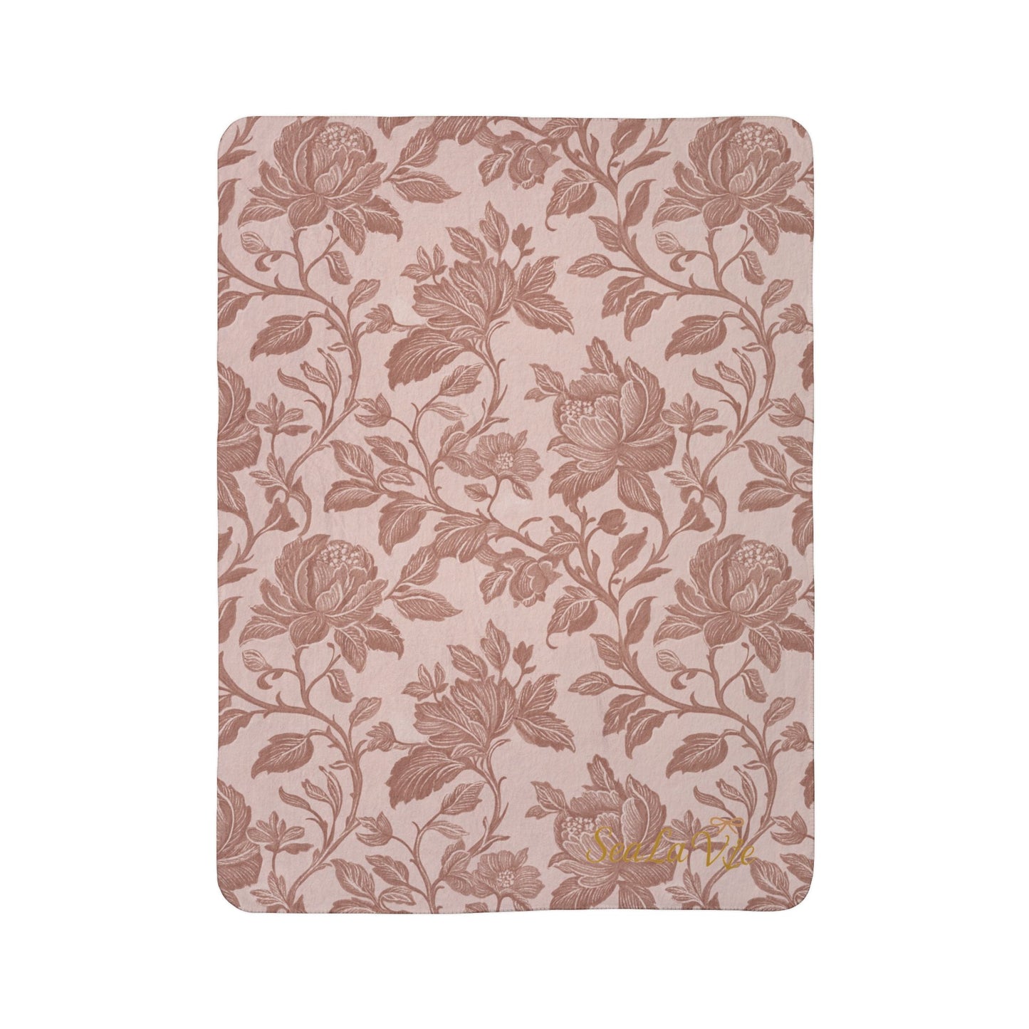 Floral Fleece Sherpa Blanket Golden Hour Autumn Collection – Soft Throw for Home Decor, Boho Chic, Gift for Her, Warm Winter Essentials, Snuggle Blanket