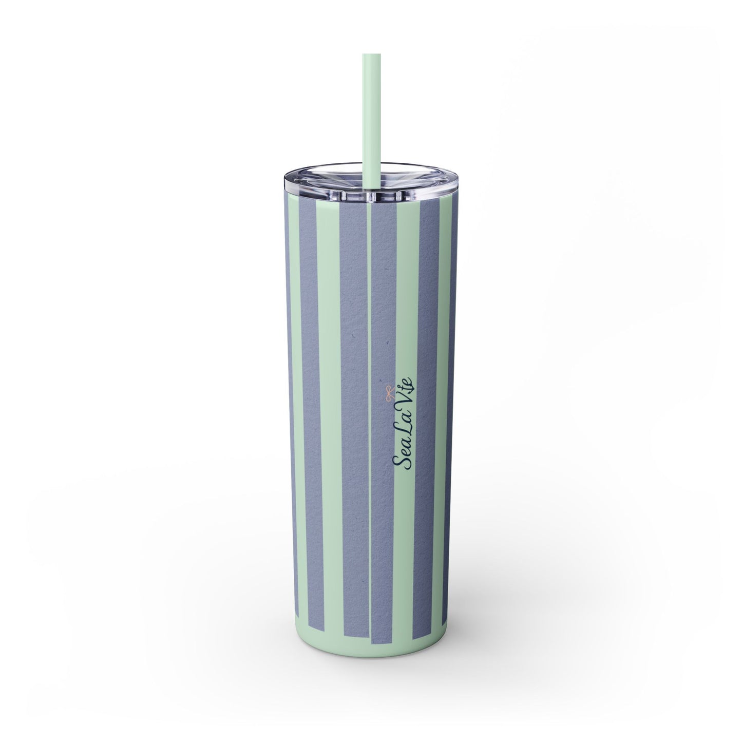 Personalize Bridal Party Skinny Tumbler with Straw | 20oz Coastal Drinkware
