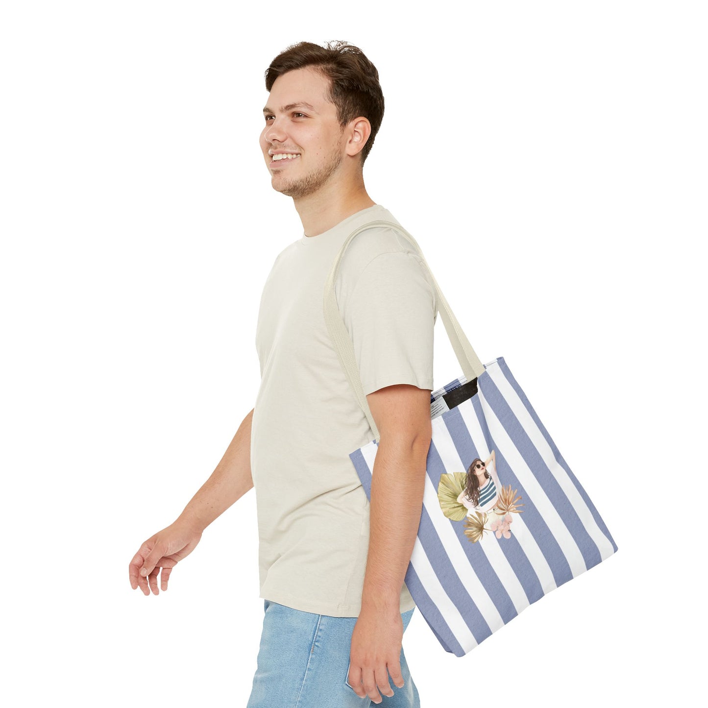 Personalize Bridal Party Collection Tote Bag - "Sea La Vie" Beach Tote