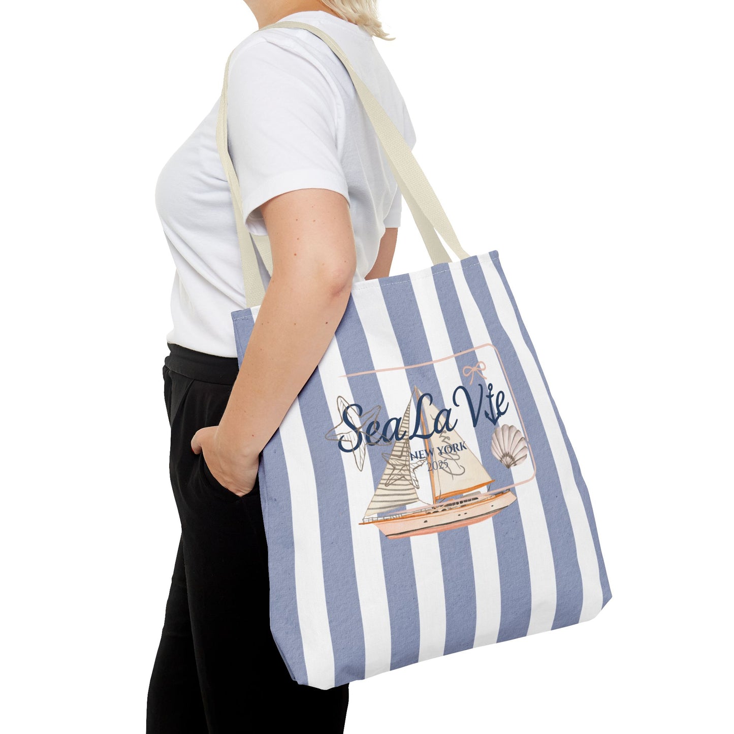 Sea La Vie Collection Tote Bag - "Sea La Vie" Beach Tote