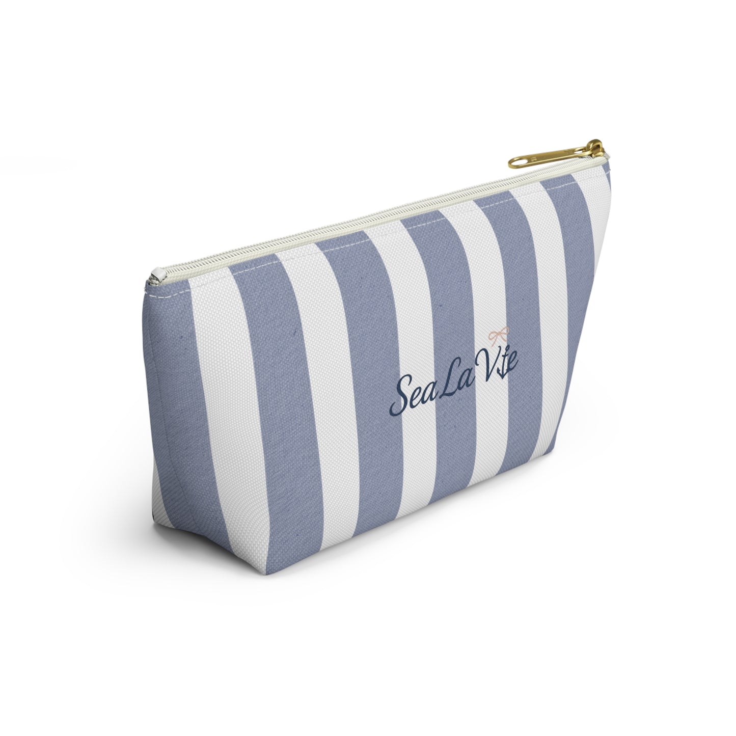 Nautical Accessory Pouch, Beach Makeup Bag, Coastal Travel Organizer, Long Island Gift, Summer Essentials, SeaLaVie Design