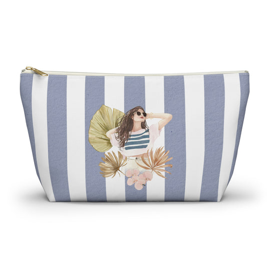 Personalize Bridal Party Accessory Pouch - Sea La Vie, Nautical Bag for Travel, Make-Up, Beach, Gift for Her