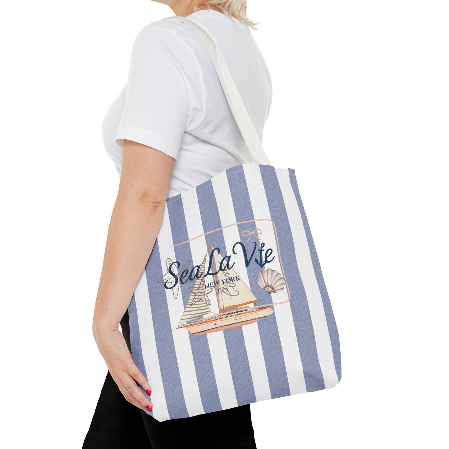 Sea La Vie Collection Tote Bag - "Sea La Vie" Beach Tote