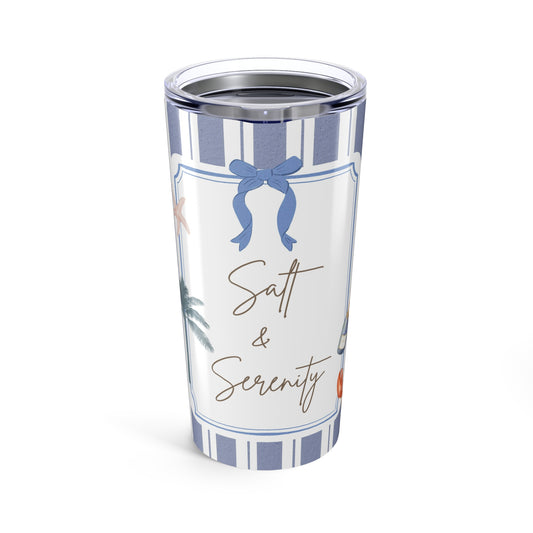 Salt & Serenity 20oz Tumbler - Sea La Vie, Beach Life, Coastal Decor, Summer Vibes, Eco-Friendly Travel Cup