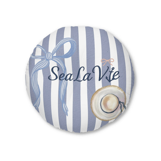 Sea la Vie Coastal Themed Tufted Floor Pillow, Round Pillow for Home Decor, Beach House Accent, Nautical Cushion, Relaxation Accessory, Gift for [...]
