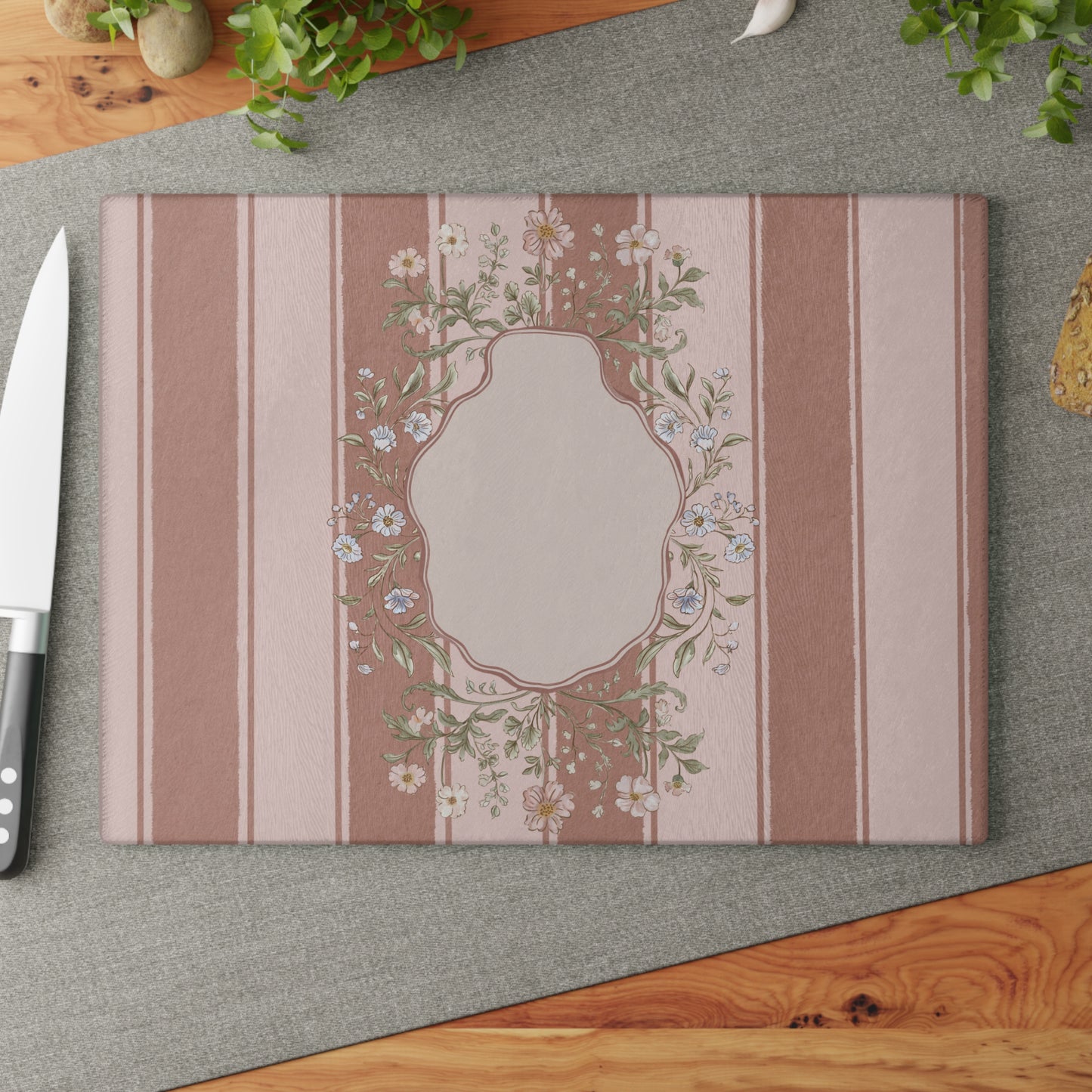 Elegant Floral Glass Cutting Board Golden Hour Autumn Collection, Kitchen Décor, Gift for Home Chefs, Wedding Present, Cooking Enthusiasts, Cooking Gifts