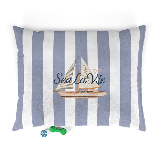 Sail Away Pet Bed, Cozy Pet Cushion, Dog Bed, Cat Bed, Sea La Vie Design, Stylish Pet Furniture, Home Decor for Pet Lovers