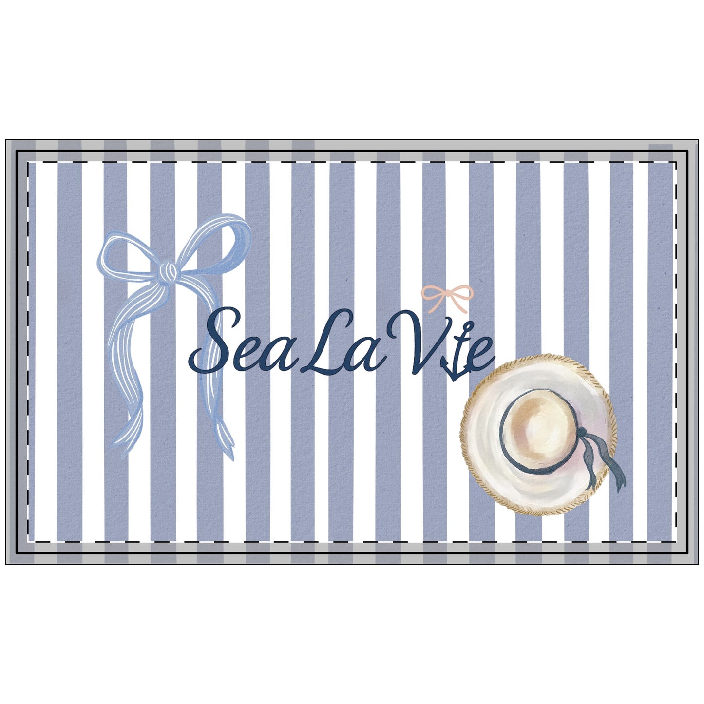Sea la Vie Nautical Welcome Doormat